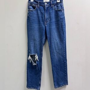 Abercrombie & Fitch Ultra High Rise Ankle Straight Jeans | Size 27 (4)